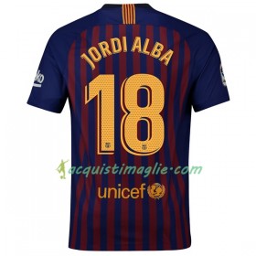 Divisa di Calcio Barcellona Jordi Alba 18 Prima 2018/2019